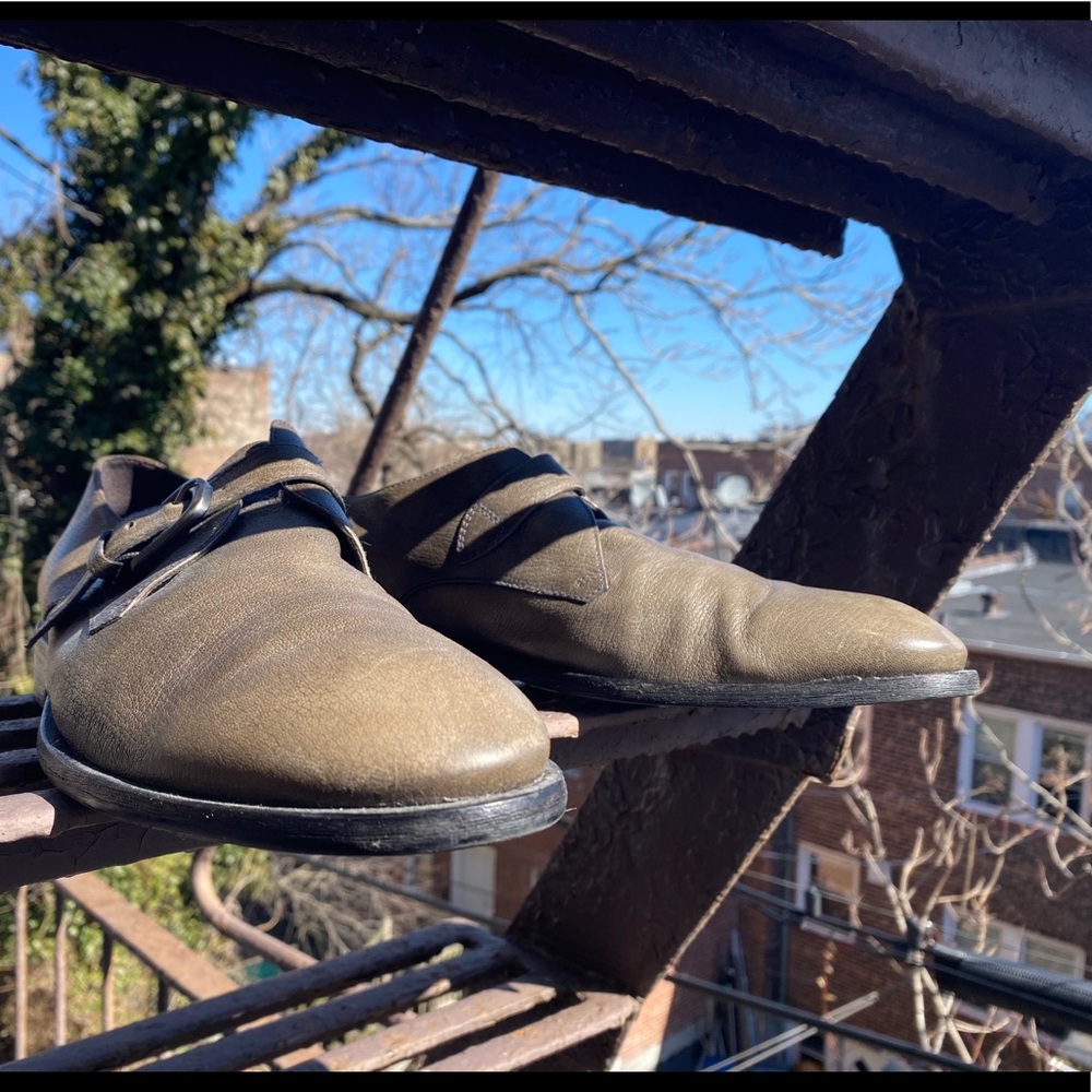 John Varvatos Single Monkstrap Dress Shoes - Picture 4 of 6